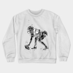 American Football Player Girl Crewneck Sweatshirt